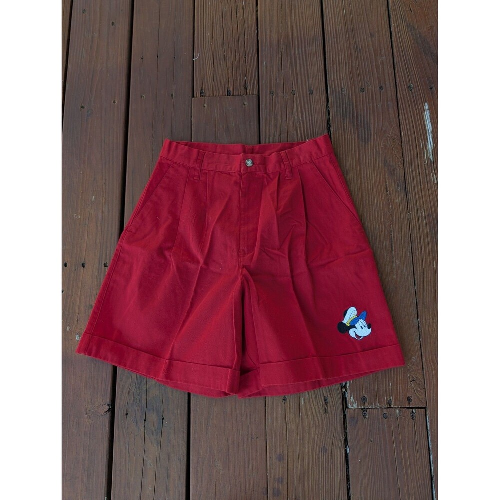 Vintage MICKEY Disney Unlimited Jerry Leigh Sz 9 29" High Waist RED Unworn